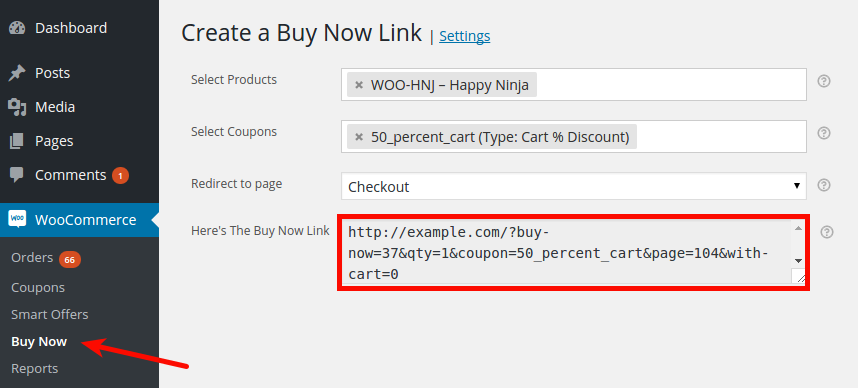 Buy Now with Redirect