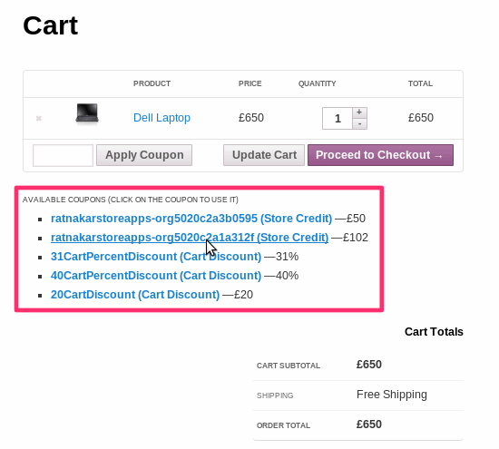 Smart coupons click shop save