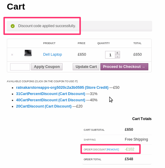 Smart coupons click shop save