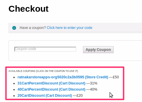 Smart coupons click shop save