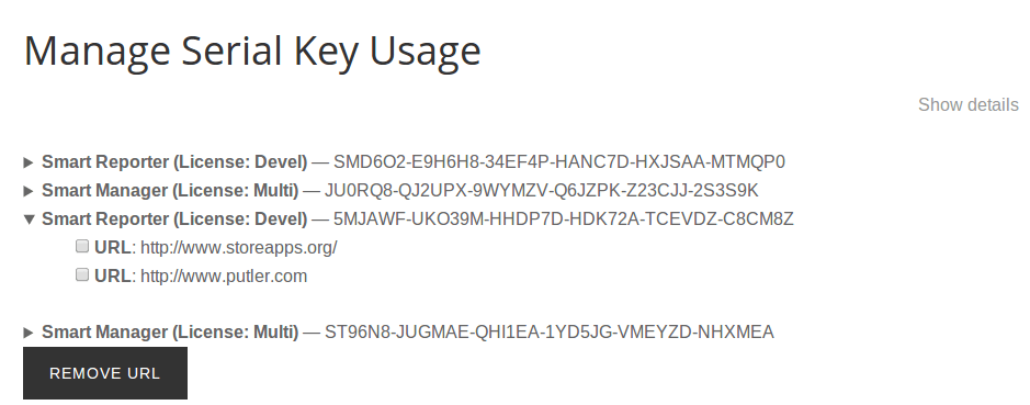 How Customers can manage usage of Serial Key