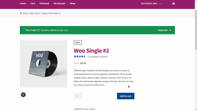 One-click upsell in WooCommerce