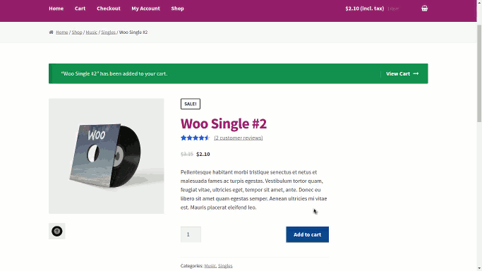 one-click upsell in WooCommerce