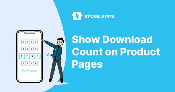 how download count in product pages