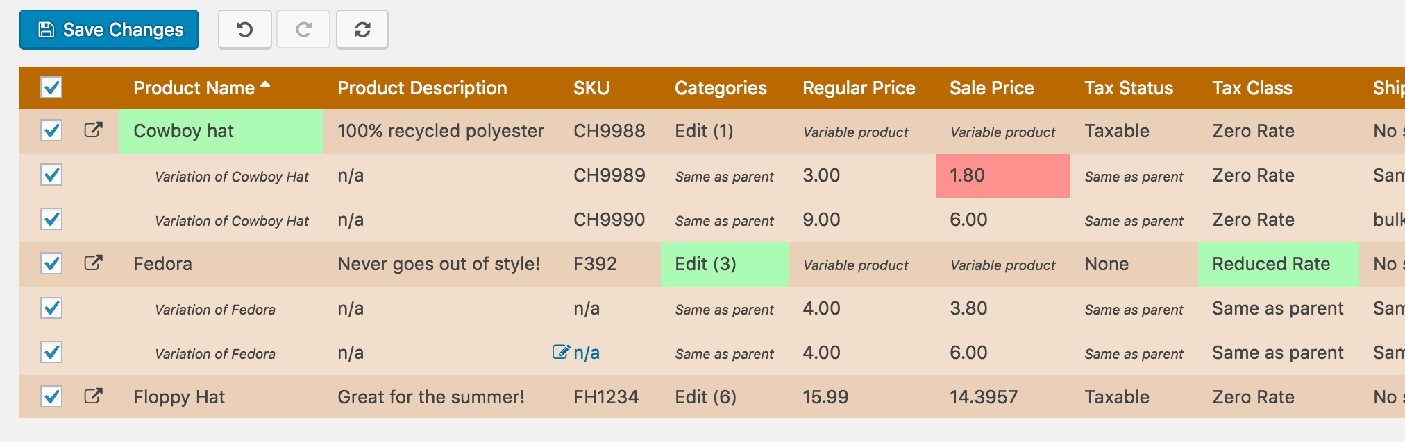 PW inventory management dashboard