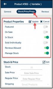 StorePep dashboard