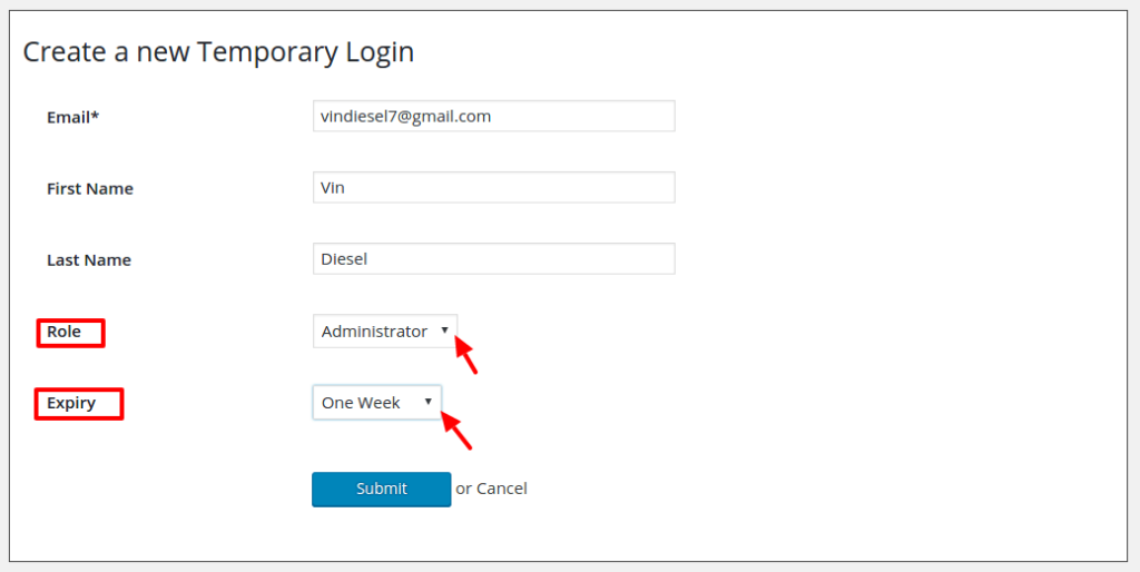 create-temporary-login-without-password-wordpress