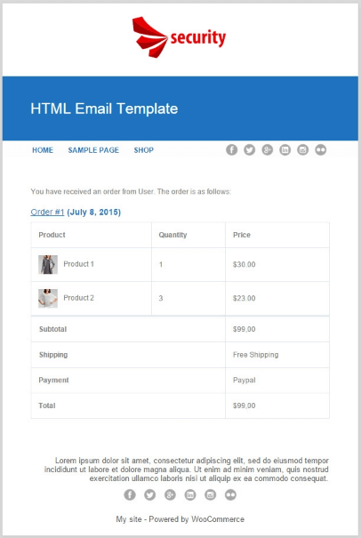 YITH WooCommerce Email Templates