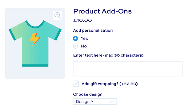 WooCommerce Product Add-Ons Ultimate plugin gift wrapping option