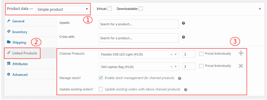 Configure WooCommerce product bundles using Chained Products