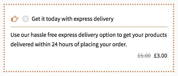 Order bump ideas - shipping charge