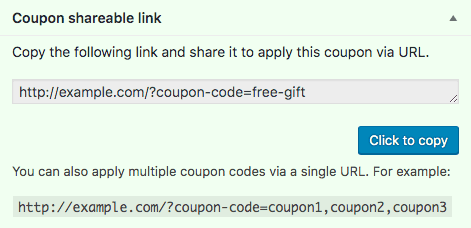WooCommerce url coupons setup with smart coupons