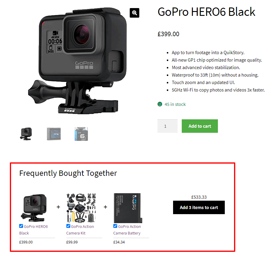 WooCommerce Frequently Bought Together
