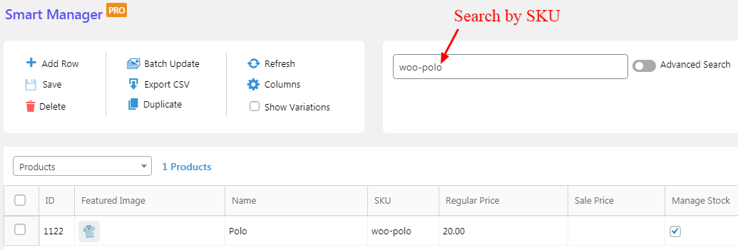 WooCommerce search by SKU