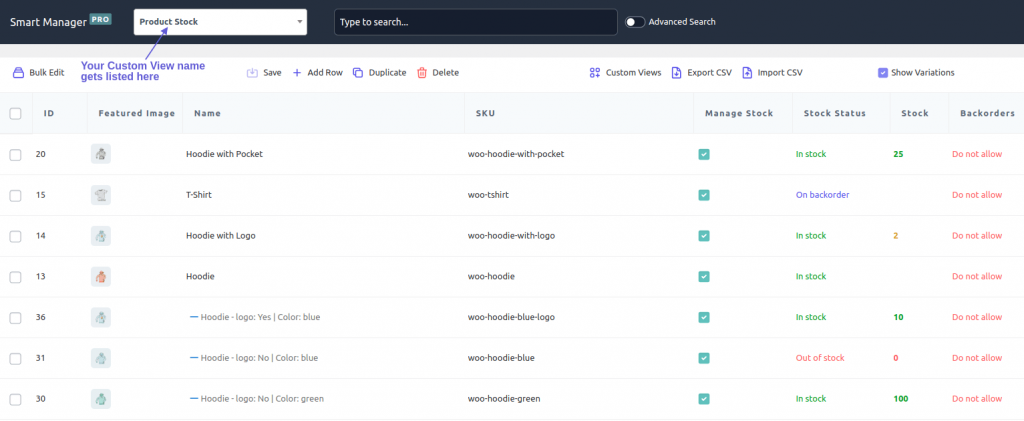 How to Create Excel-Like Custom Views / Segmented Views - StoreApps