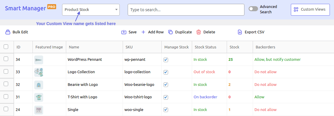 Create a custom view