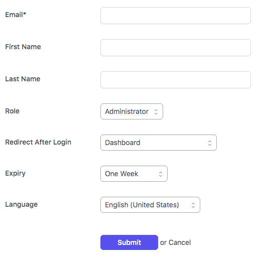 Create login links