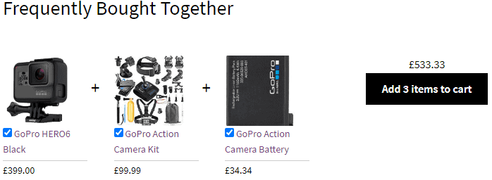 Frequently bought together products