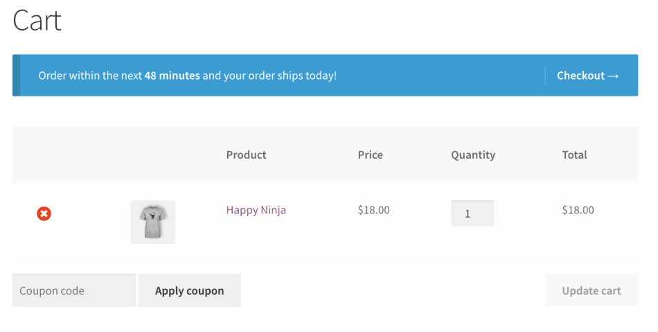 WooCommerce Cart Notices