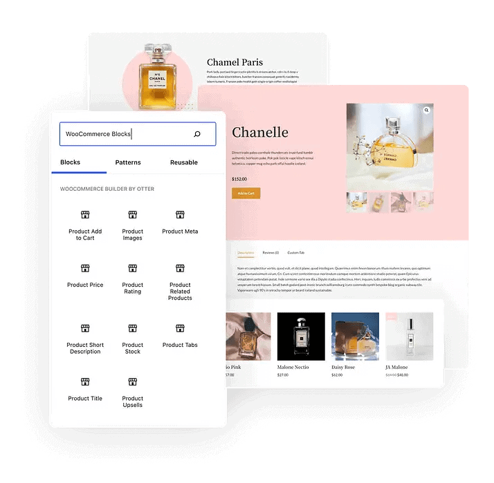 Otter WooCommerce blocks