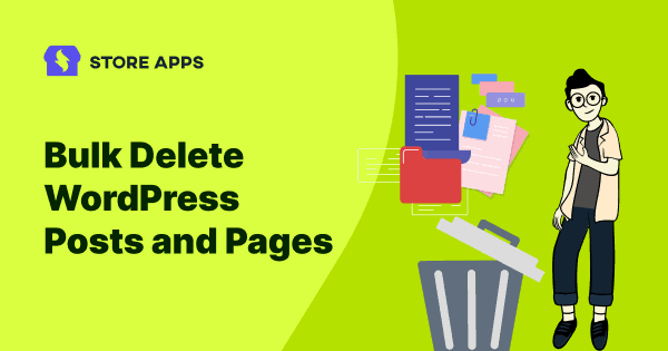 WordPress bulk delete posts pages blog featured image