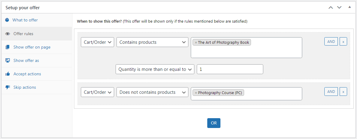 core offer rules