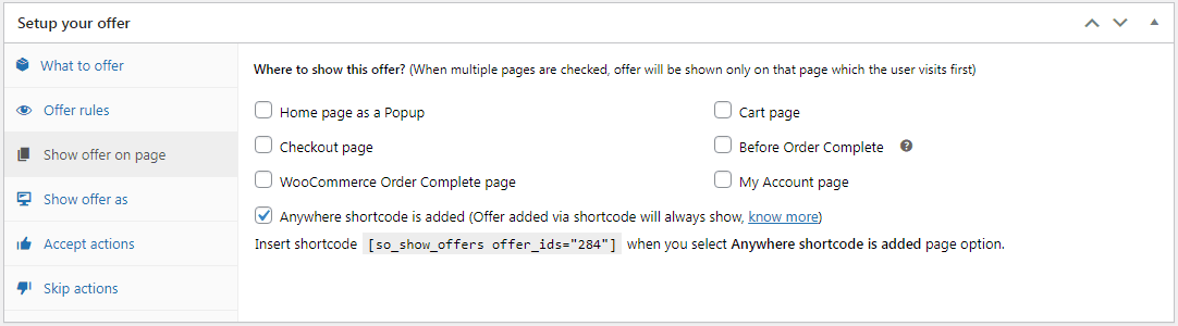 tripwire offer shortcode