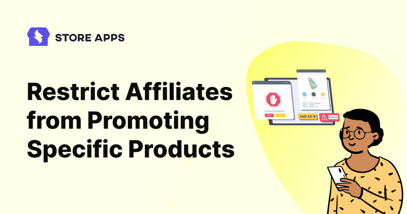 restrict affiliates product promotion