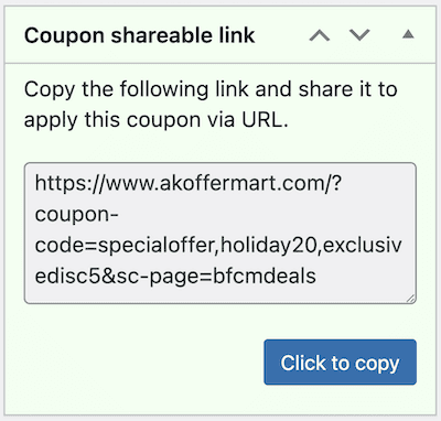 multiple coupon codes in url
