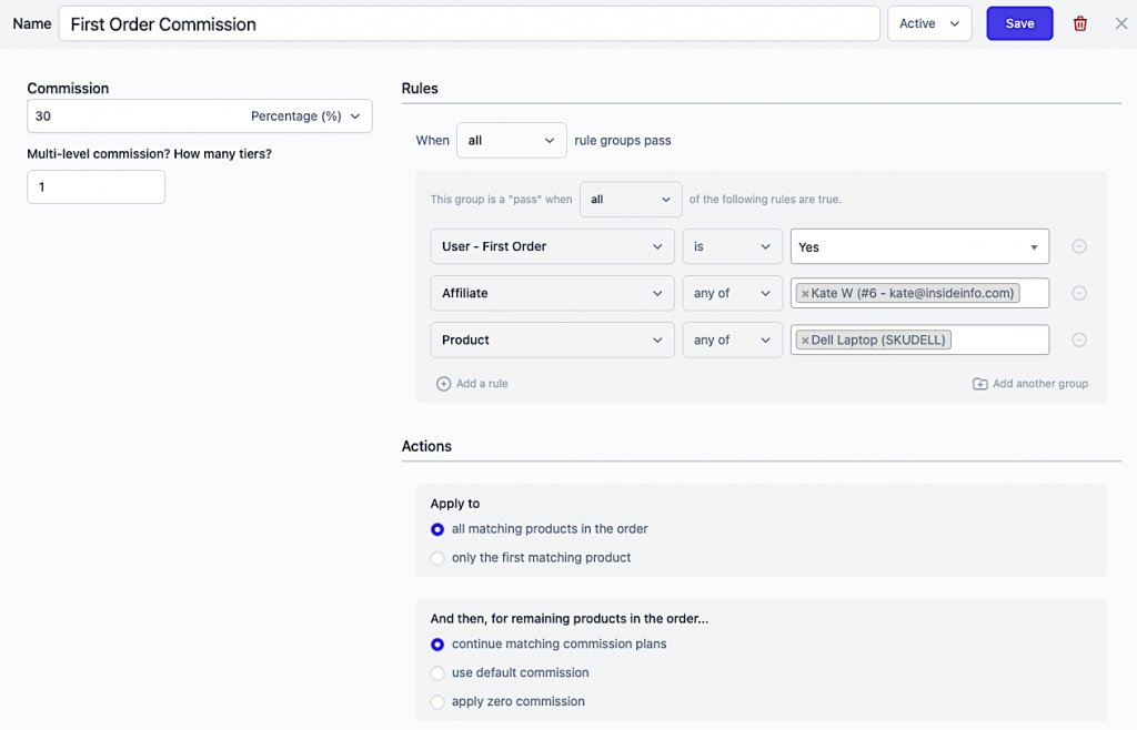 How to Set Up First Order Commission in WooCommerce - StoreApps