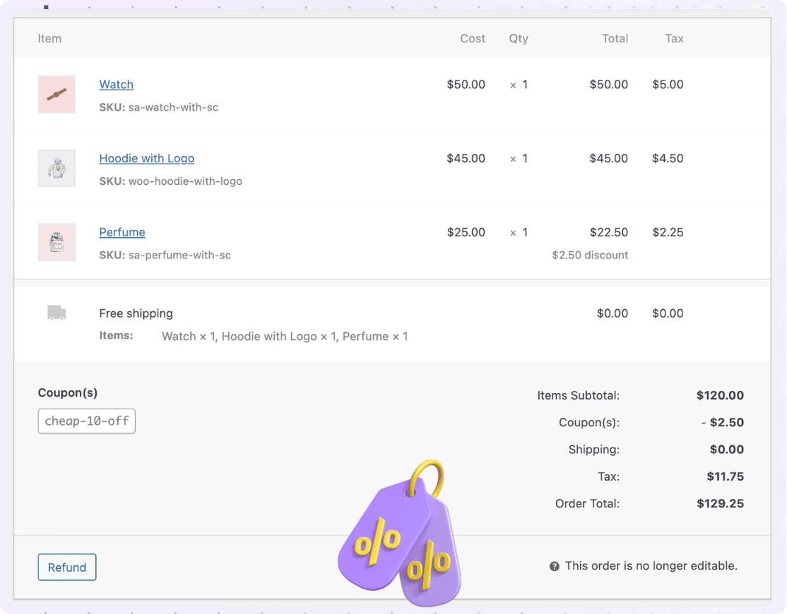 woocommerce discount rule on cheapest cart item
