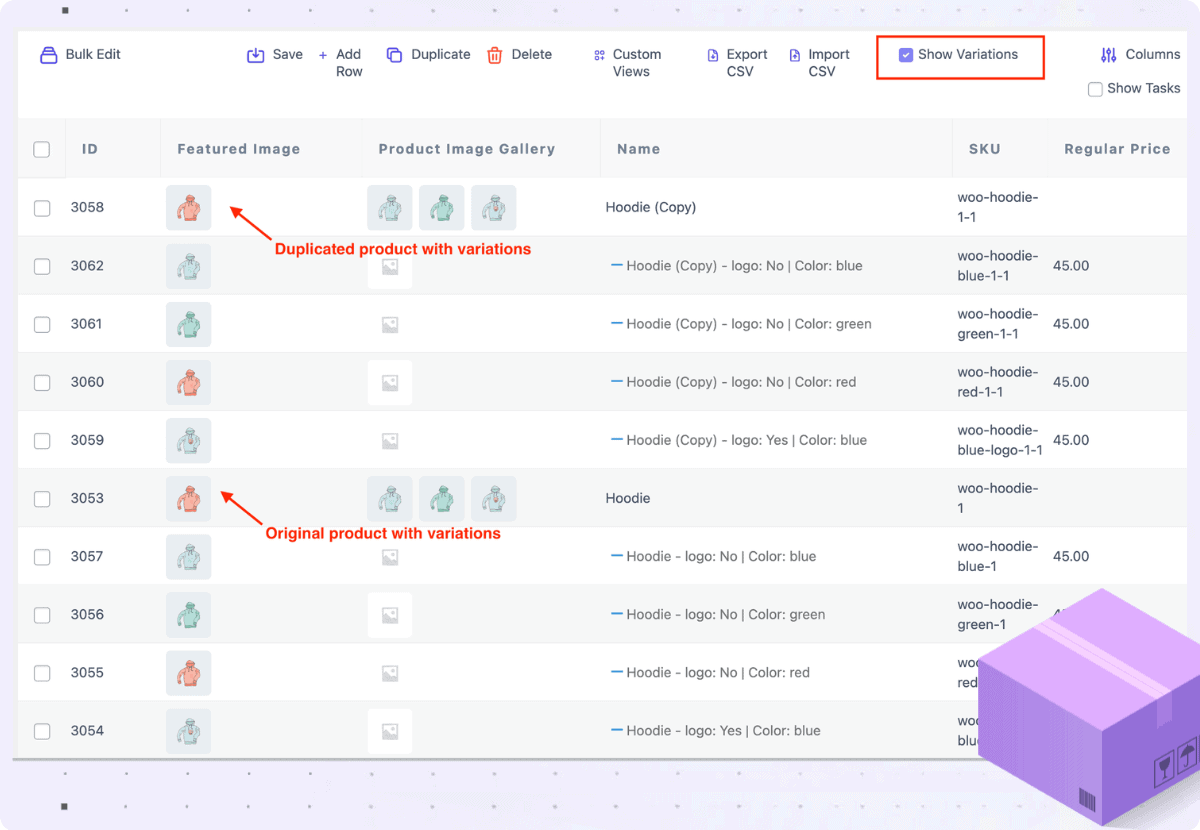stock duplication and monitoring