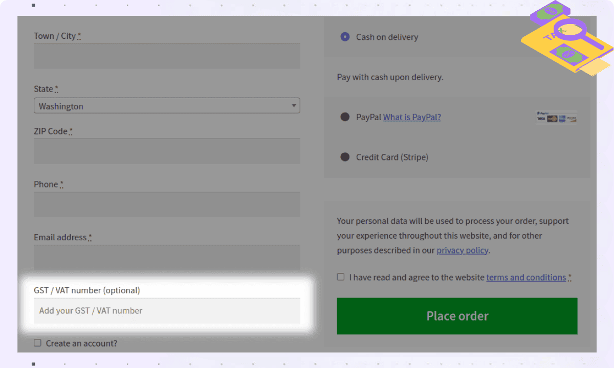 add new custom checkout fields