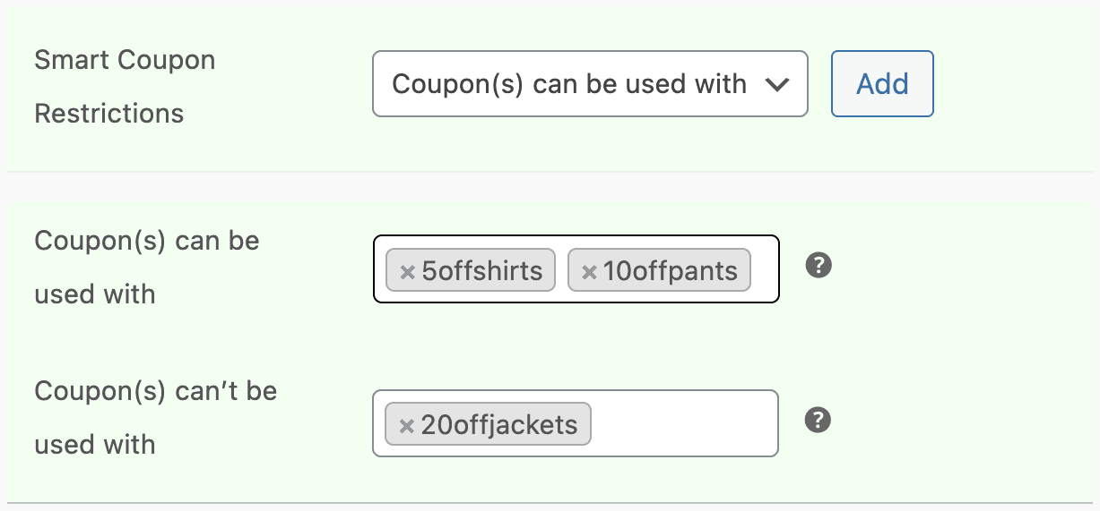 how to stack coupons setting