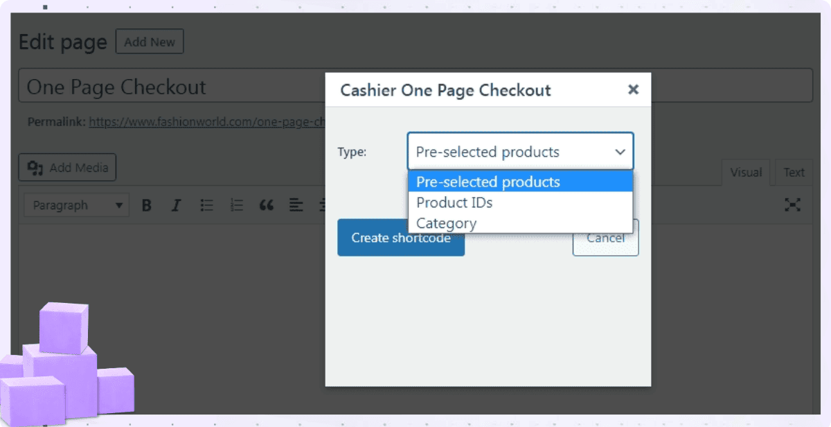 one page checkout woocommerce plugin for any page