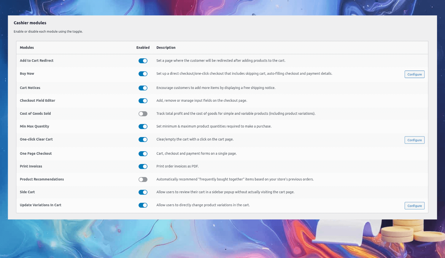 cashier for woocommerce plugin