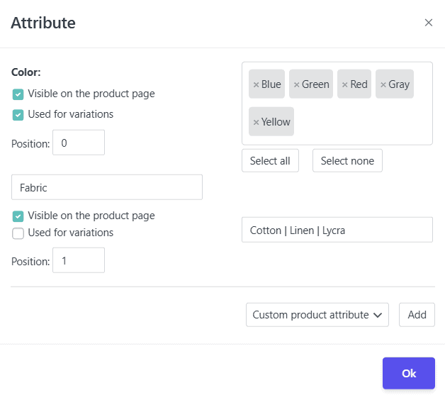 smart manager product attributes inline edit modal