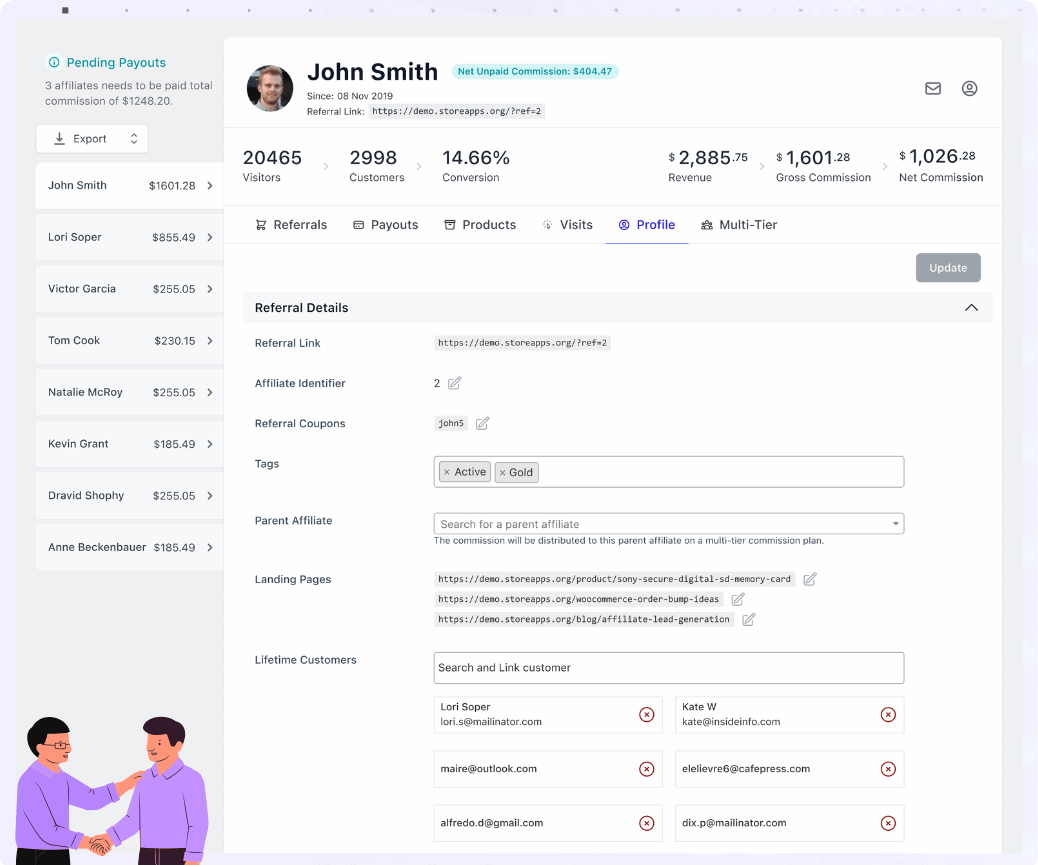 lifetime commission rules