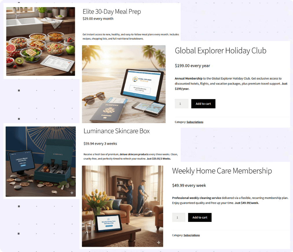 subscription product billing cycles