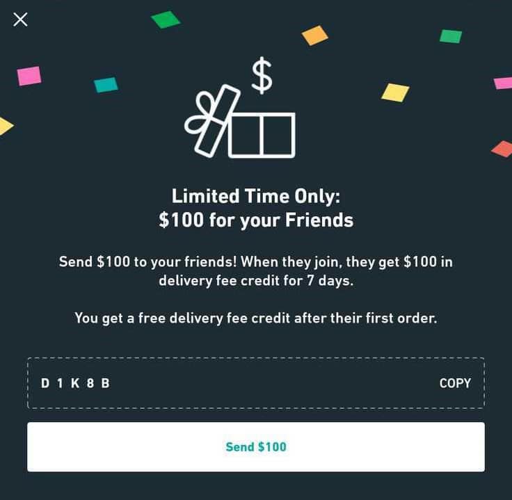 Referral coupons