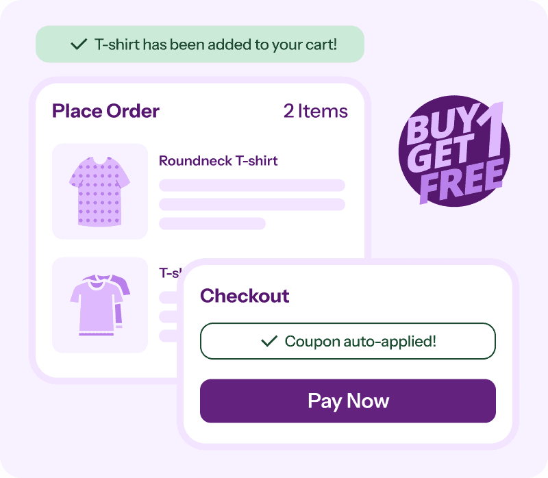 product category and bogo discount rule