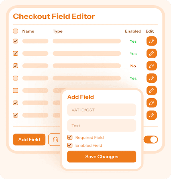 StoreApps Cashier checkout field editor