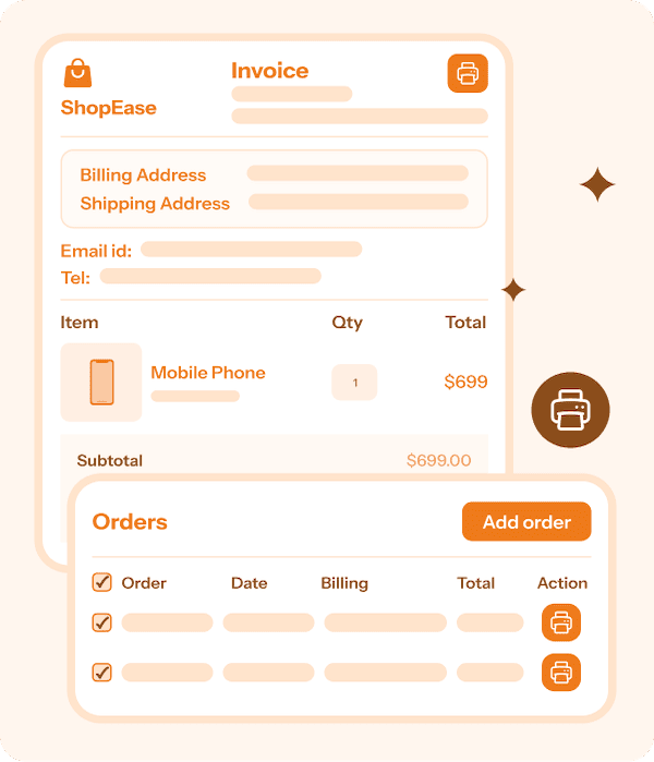 StoreApps Cashier PDF invoices