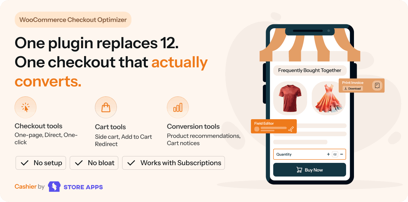 StoreApps Cashier for WooCommerce plugin hero banner