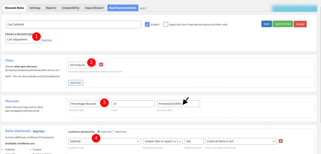 FlyCart-Discount-Rules-dashboard