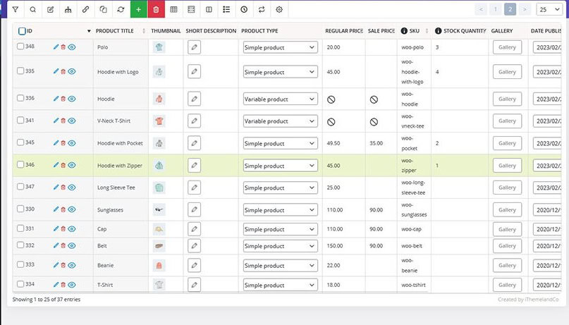 iThemeland-dashboard