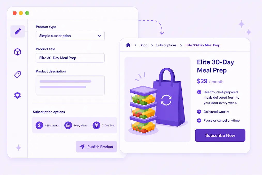 Smart Subscriptions for WooCommerce create simple recurring product