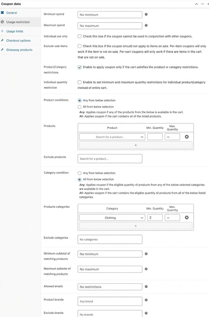 webtoffee restrictions